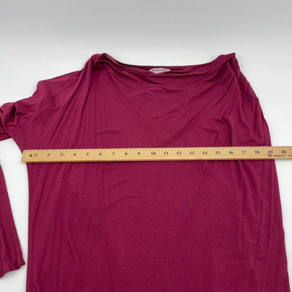MICHAEL STARS Shirt Womens Single Long Sleeve Size OS  Soft Tunic Stretch Top - Picture 6 of 7